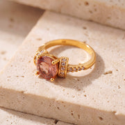Fancy Ring (D8) on travertine