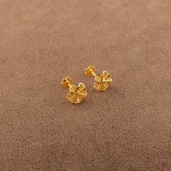 Flower Tops (D14) - 925 Silver & 24K Gold Plated
