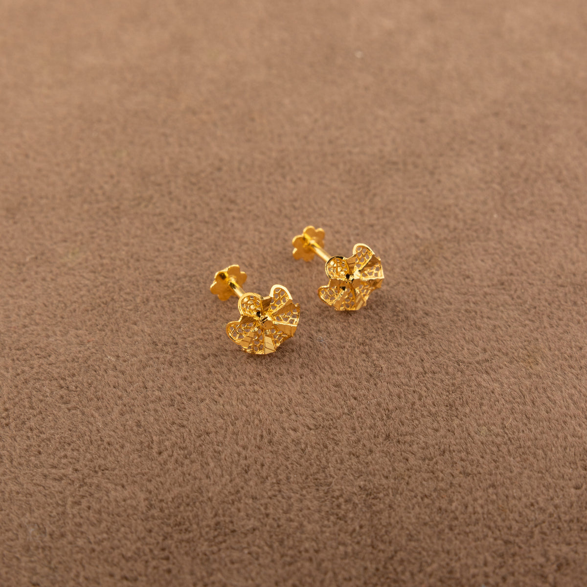 Flower Tops (D14) - 925 Silver & 24K Gold Plated