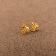 Flower Tops (D15) - 925 Silver & 24K Gold Plated