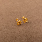 Flower Tops (D18) - 925 Silver & 24K Gold Plated