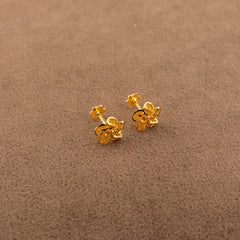 Flower Tops (D18) - 925 Silver & 24K Gold Plated