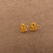 Flower Tops (D19) - 925 Silver & 24K Gold Plated