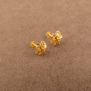 Flower Tops (D2) - 925 Silver & 24K Gold Plated