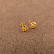 Flower Tops (D21) - 925 Silver & 24K Gold Plated