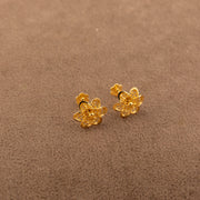 Flower Tops (D22) - 925 Silver & 24K Gold Plated
