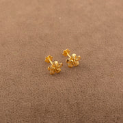 Flower Tops (D23) - 925 Silver & 24K Gold Plated