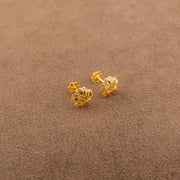 Flower Tops (D24) - 925 Silver & 24K Gold Plated