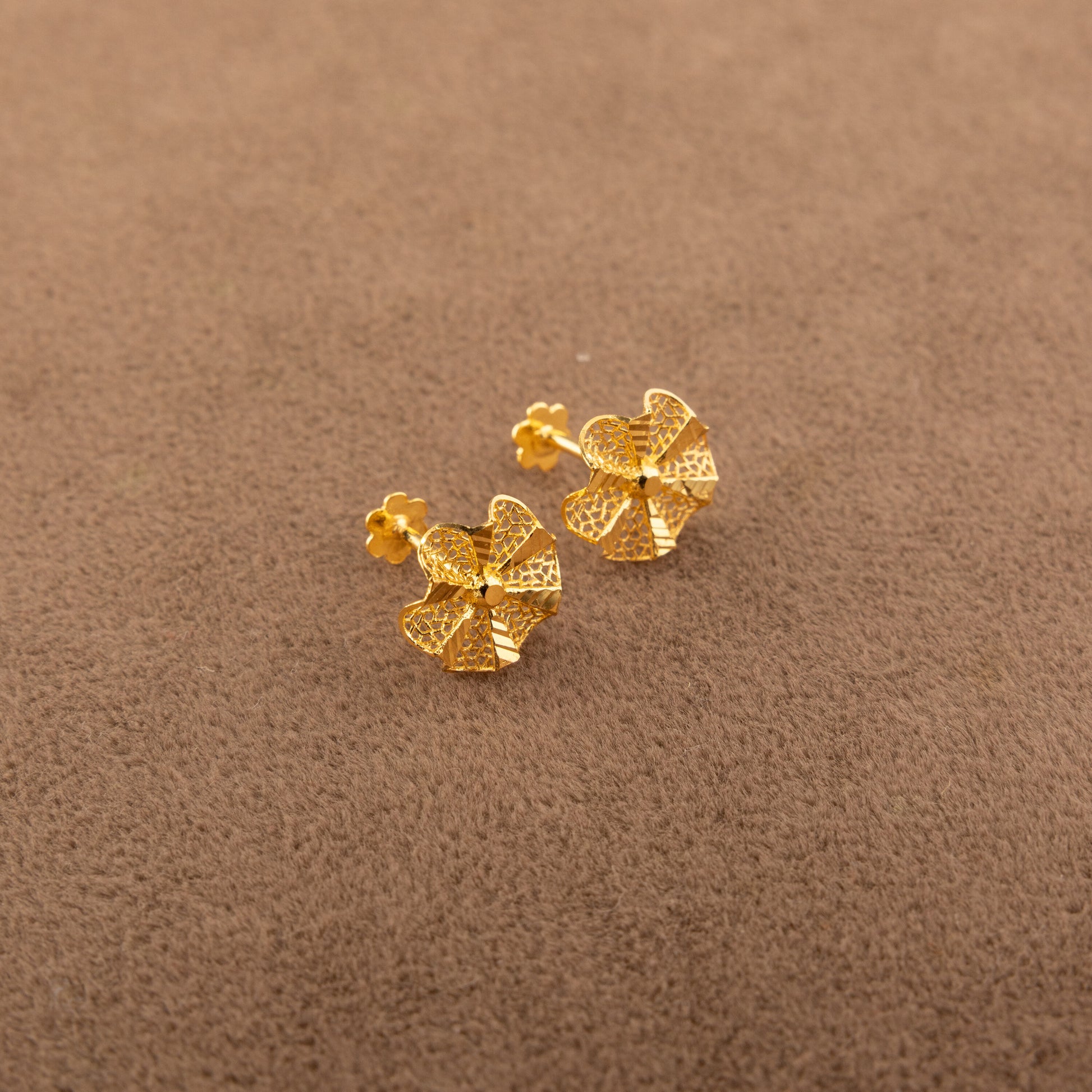 Flower Tops (D25) - 925 Silver & 24K Gold Plated