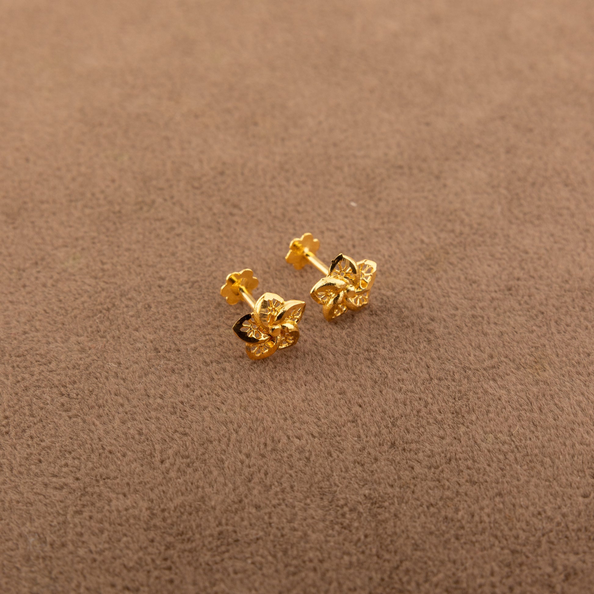 Flower Tops (D27) - 925 Silver & 24K Gold Plated