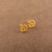 Flower Tops (D29) - 925 Silver & 24K Gold Plated