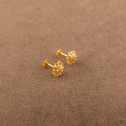 Flower Tops (D3) - 925 Silver & 24K Gold Plated