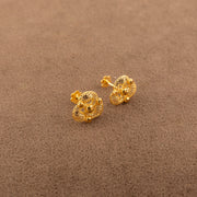 Flower Tops (D30) - 925 Silver & 24K Gold Plated