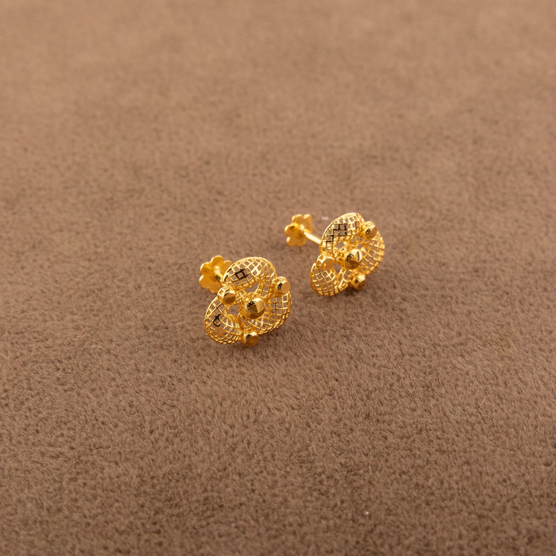 Flower Tops (D30) - 925 Silver & 24K Gold Plated