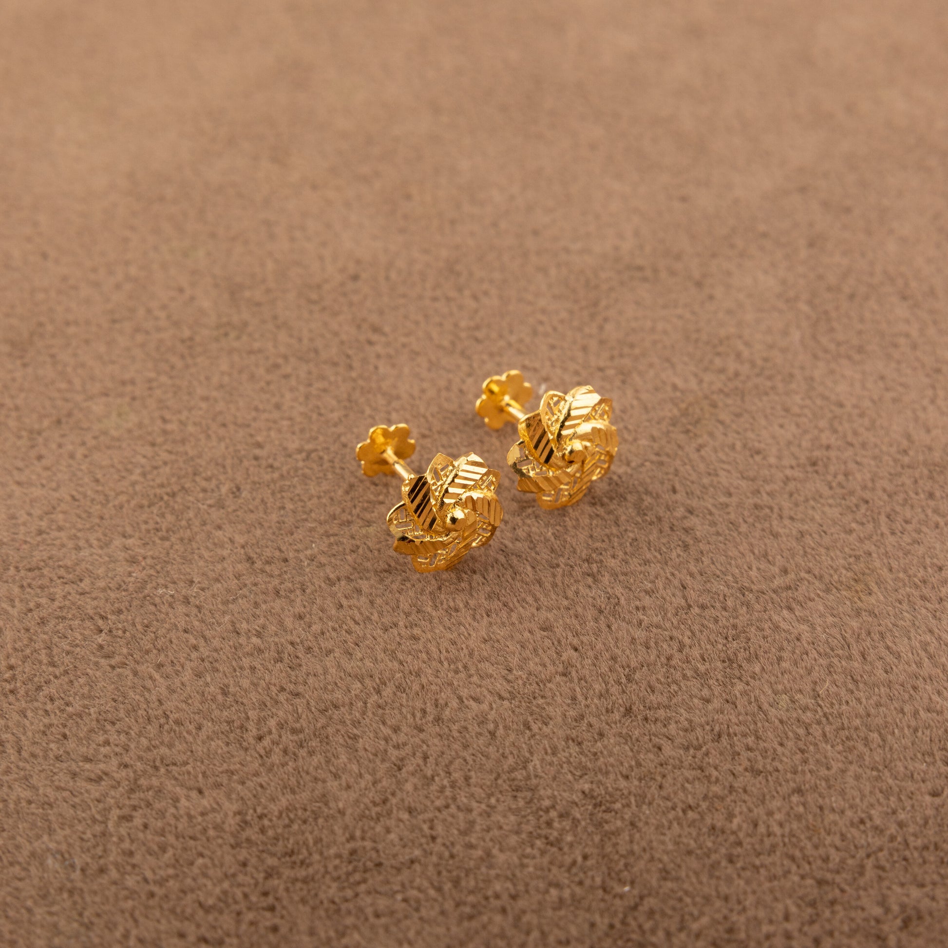 Flower Tops (D31) - 925 Silver & 24K Gold Plated