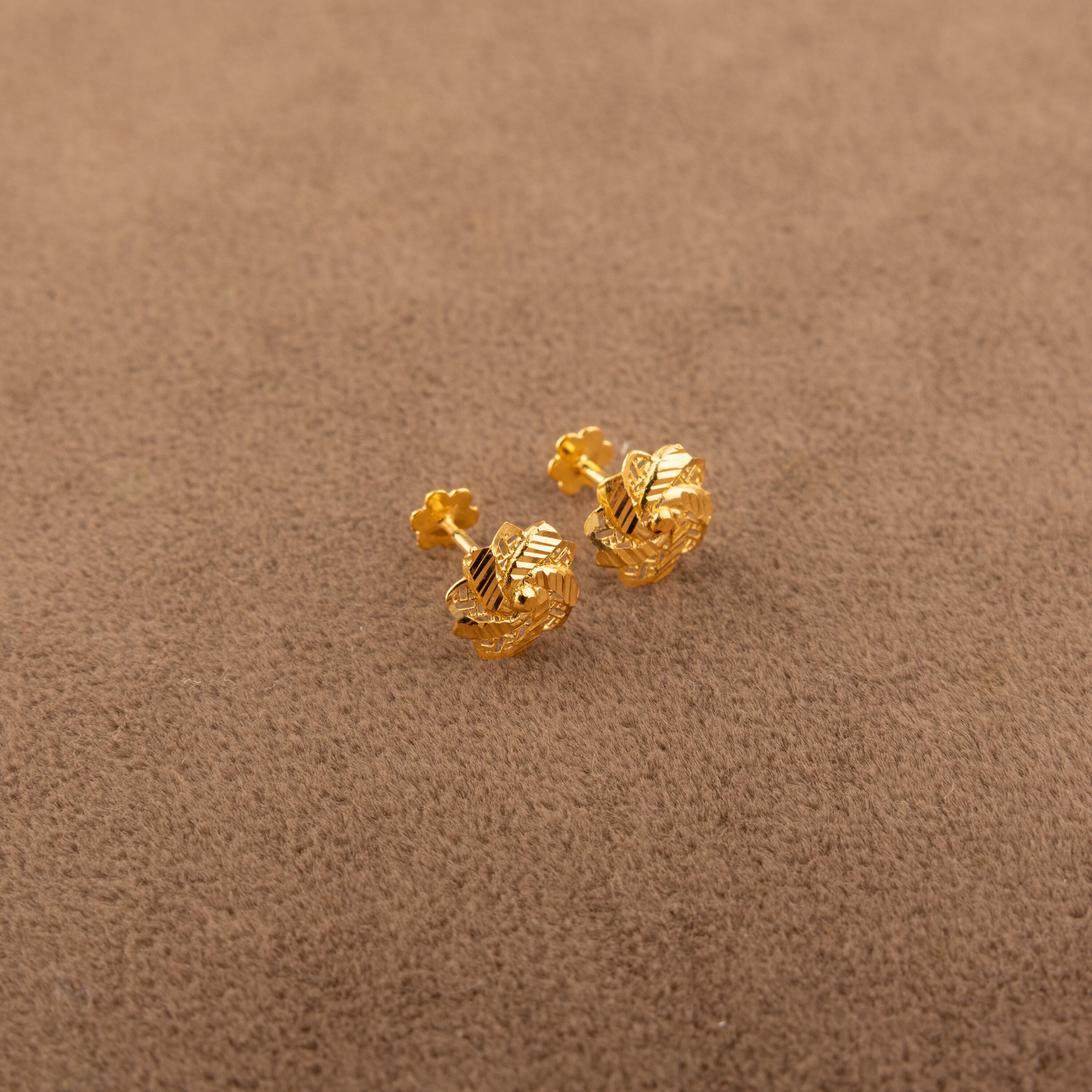 Flower Tops (D31) - 925 Silver & 24K Gold Plated