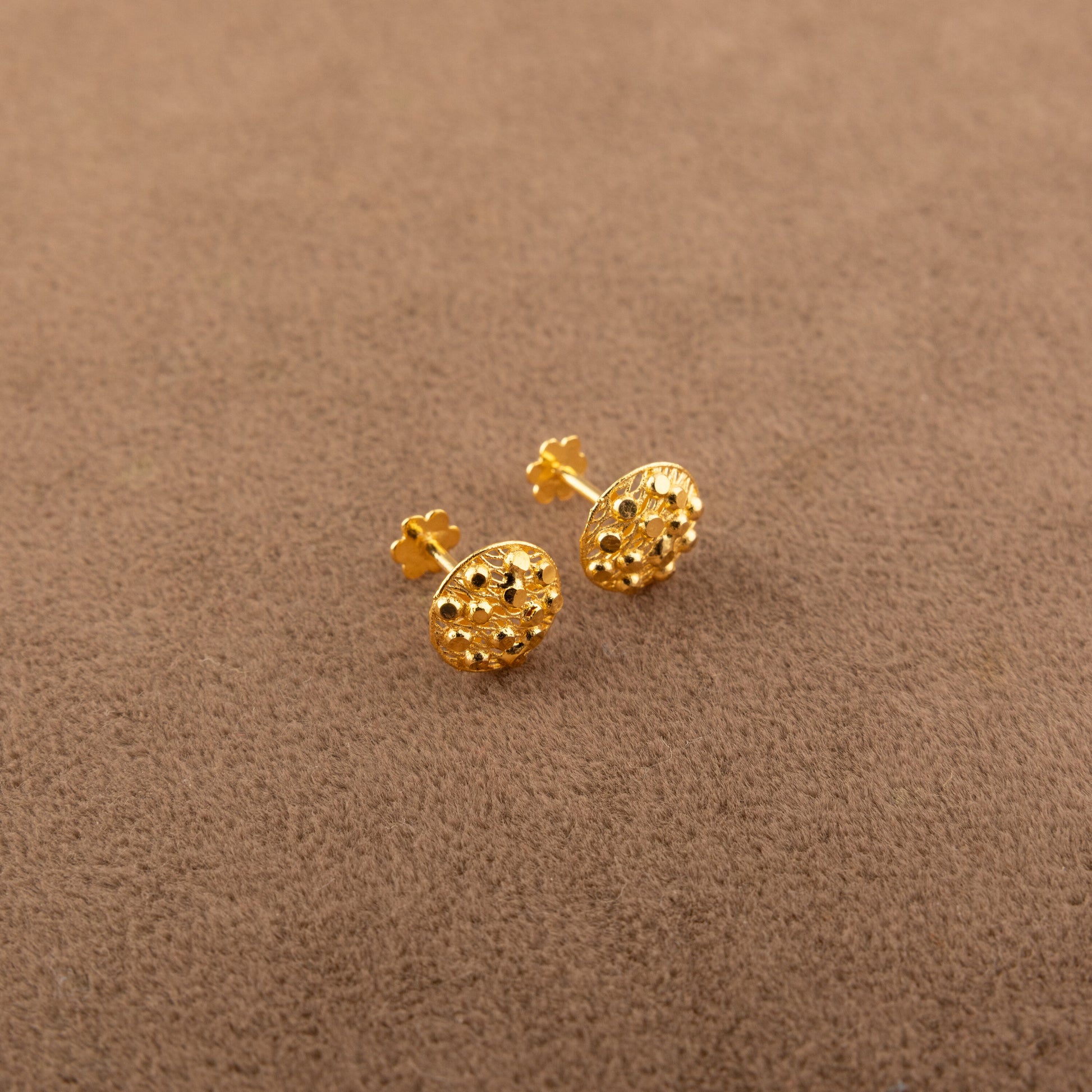 Flower Tops (D5) - 925 Silver & 24K Gold Plated