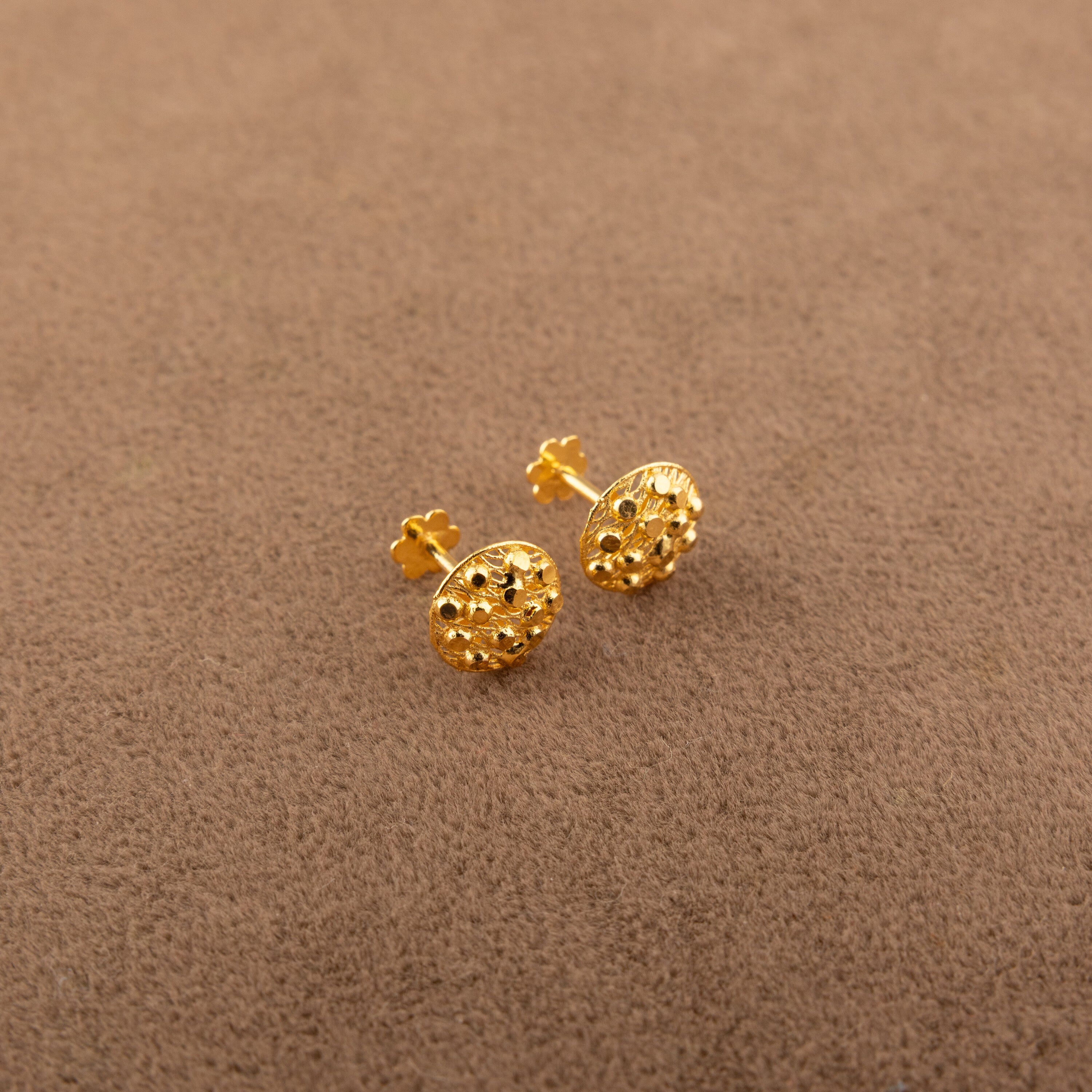 Flower Tops (D5) - 925 Silver & 24K Gold Plated