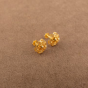 Flower Tops (D6) - 925 Silver & 24K Gold Plated