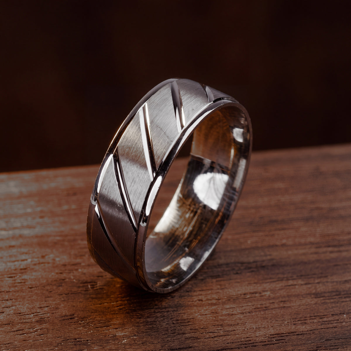 Gent's Dabla (D8), men's band ring in 925 silver