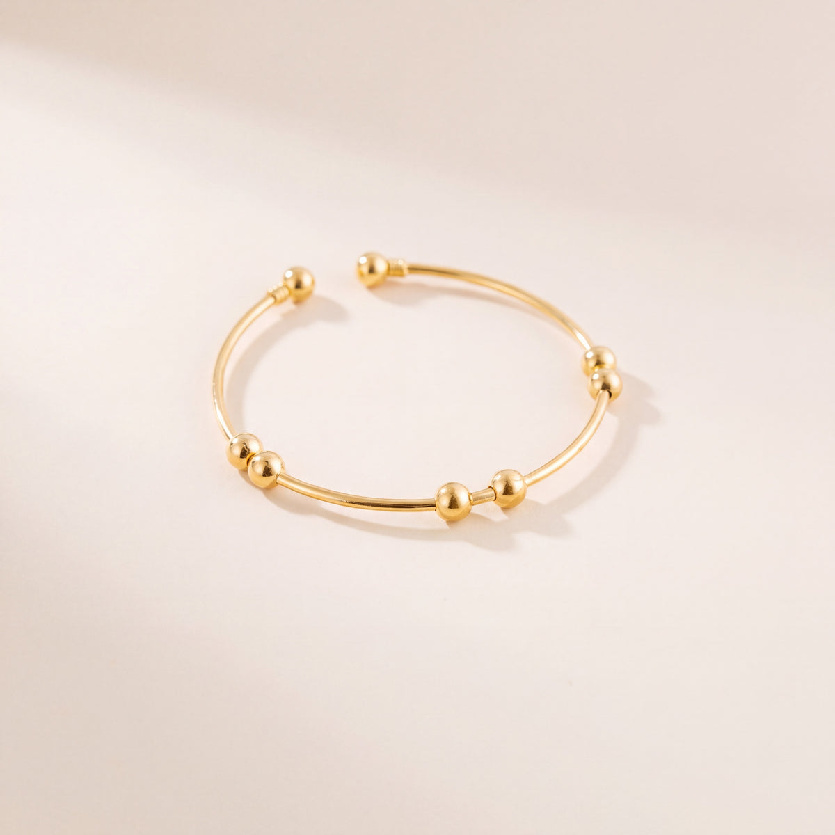 Gold Plated Cuff Bracelet (D2), 925 silver 24K gold plated