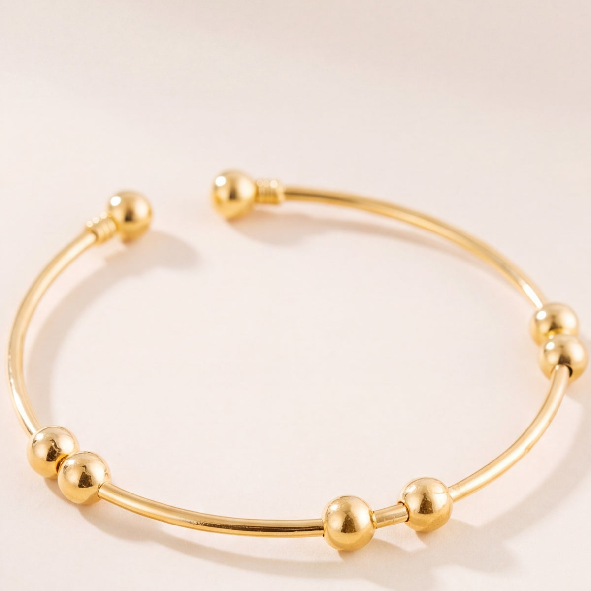 Gold Plated Cuff Bracelet (D2) design detail