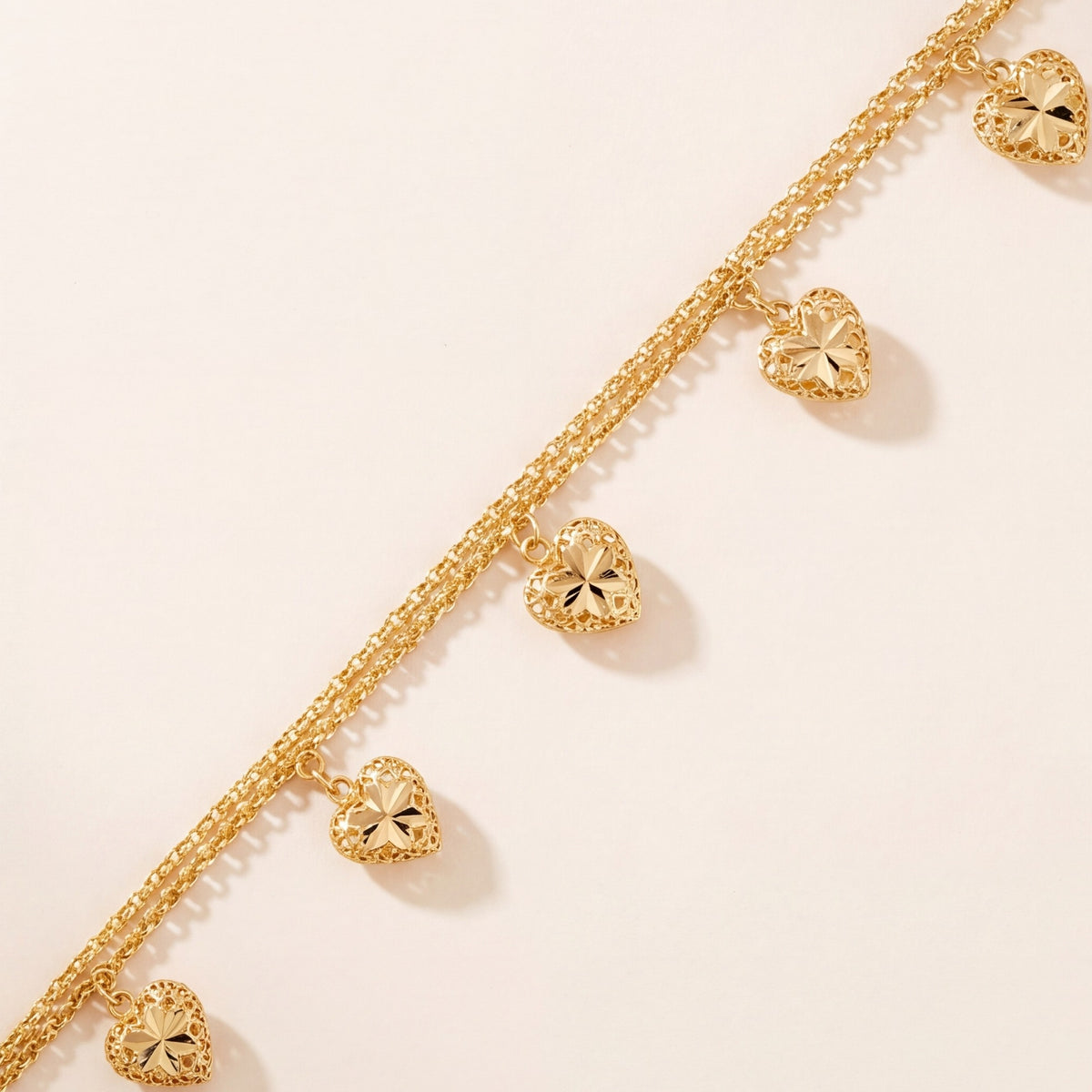 Heart Bracelet (D5) design detail