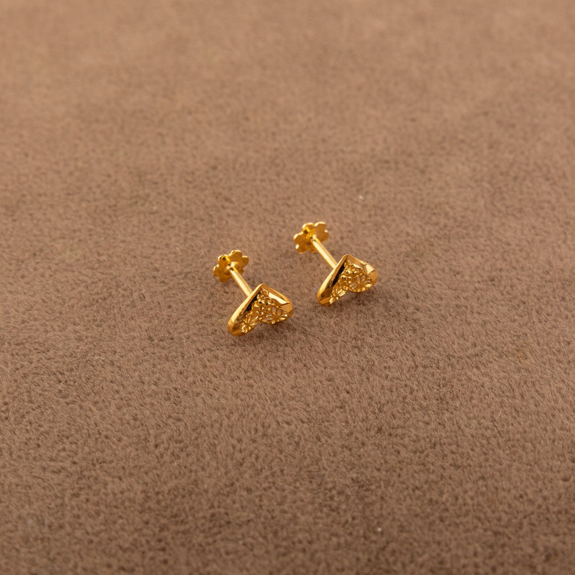 Heart Shape Tops (D6) - 925 Silver & 24K Gold Plated