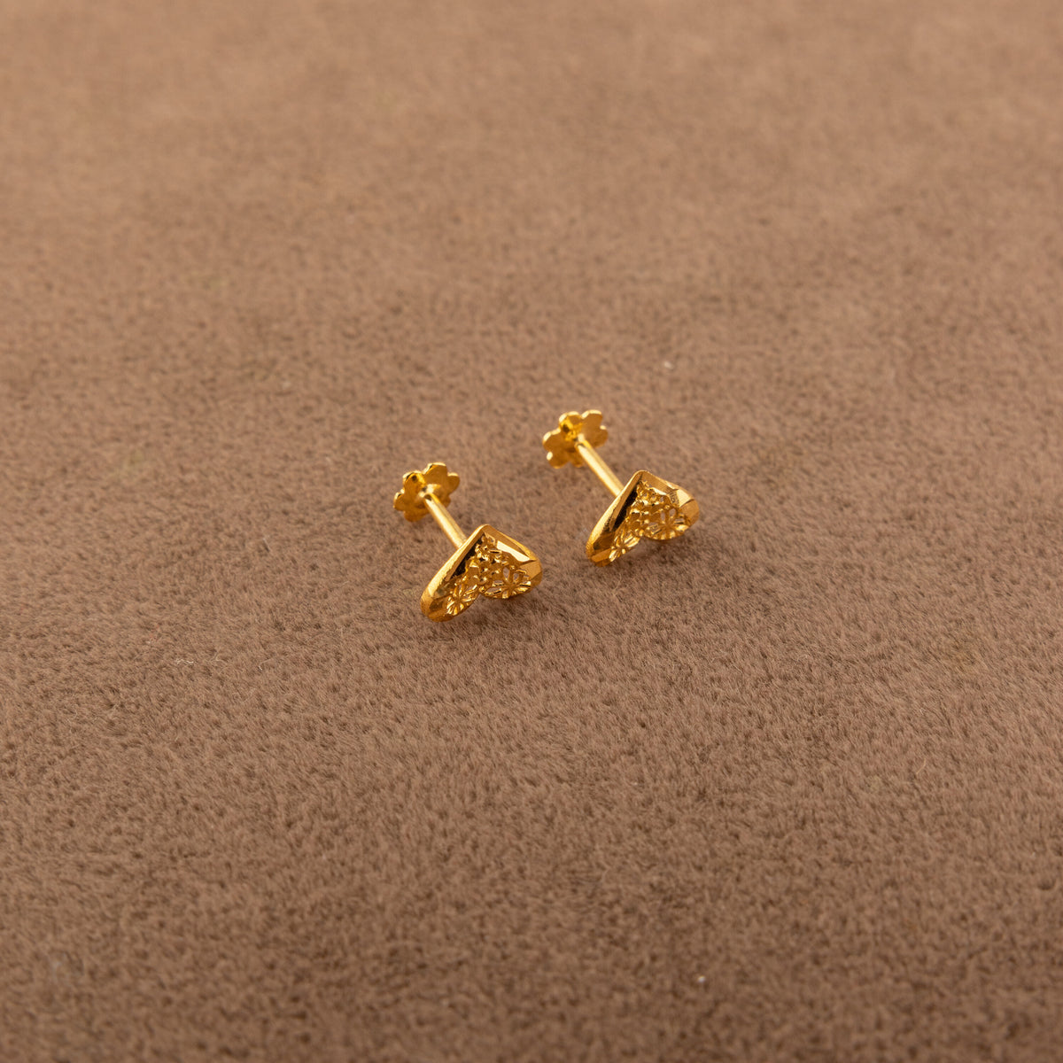 Heart Shape Tops (D6) - 925 Silver & 24K Gold Plated