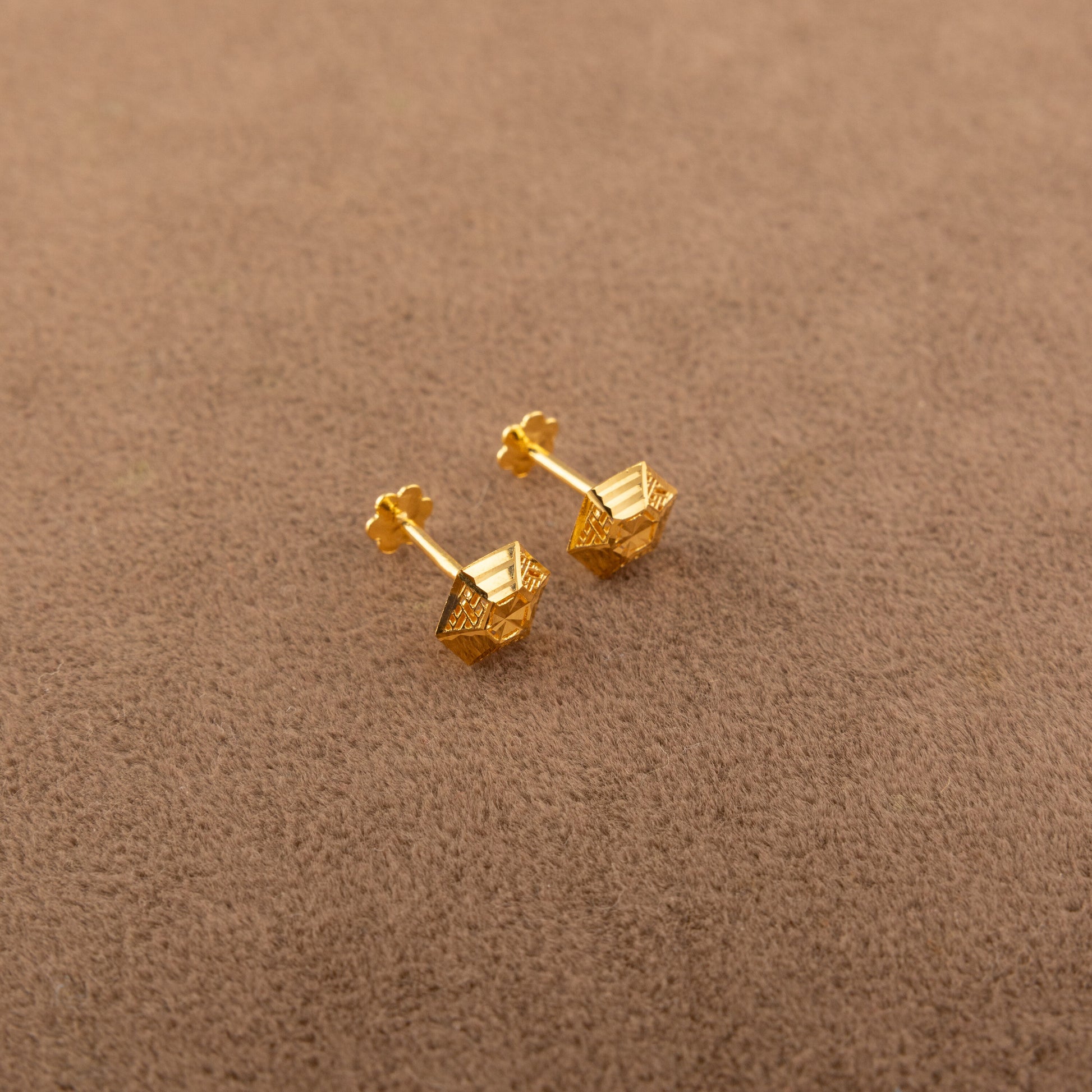 Hexa Shape Tops (D4) - 925 Silver & 24K Gold Plated