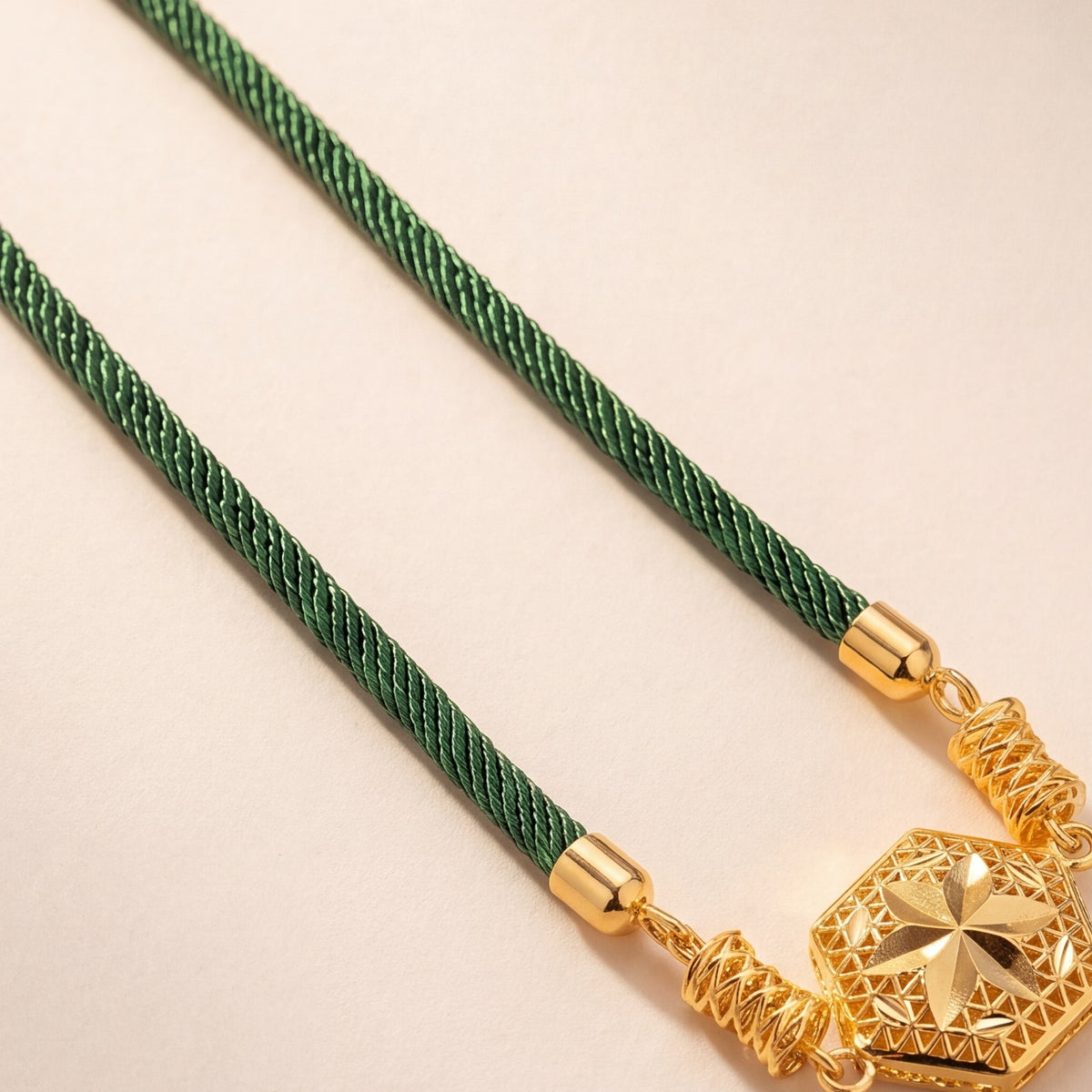 Hexagonal Thread Bracelet design detail