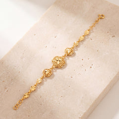 Kid's Clover Bracelet (D1) on travertine