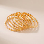 Kid's Bangles (D12-M), 925 silver 24K gold plated
