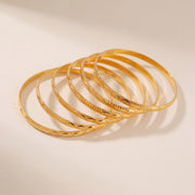 Kid's Bangles (D20-N) in 925 silver with 24K gold plating, studio photo