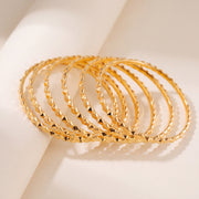 Kid's Bangles (D22-N) in 925 silver with 24K gold plating, studio photo