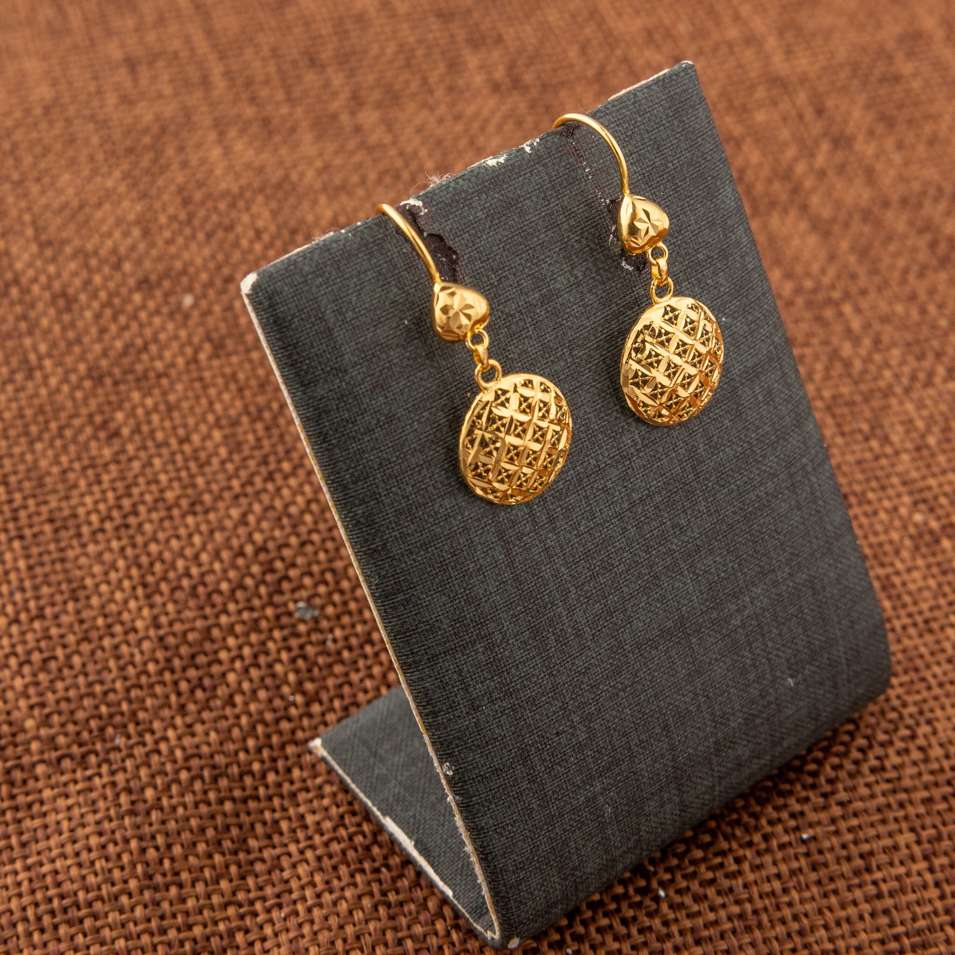 Kid's Casting Earrings (D46) - 925 Silver & 24K Gold Plated - Falaq Jewellery Oman
