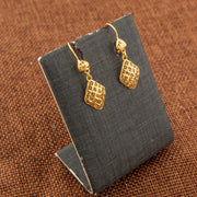 Kid's Casting Earrings (D49) - 925 Silver & 24K Gold Plated - Falaq Jewellery Oman
