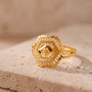 Kid's Rings (D12) on travertine