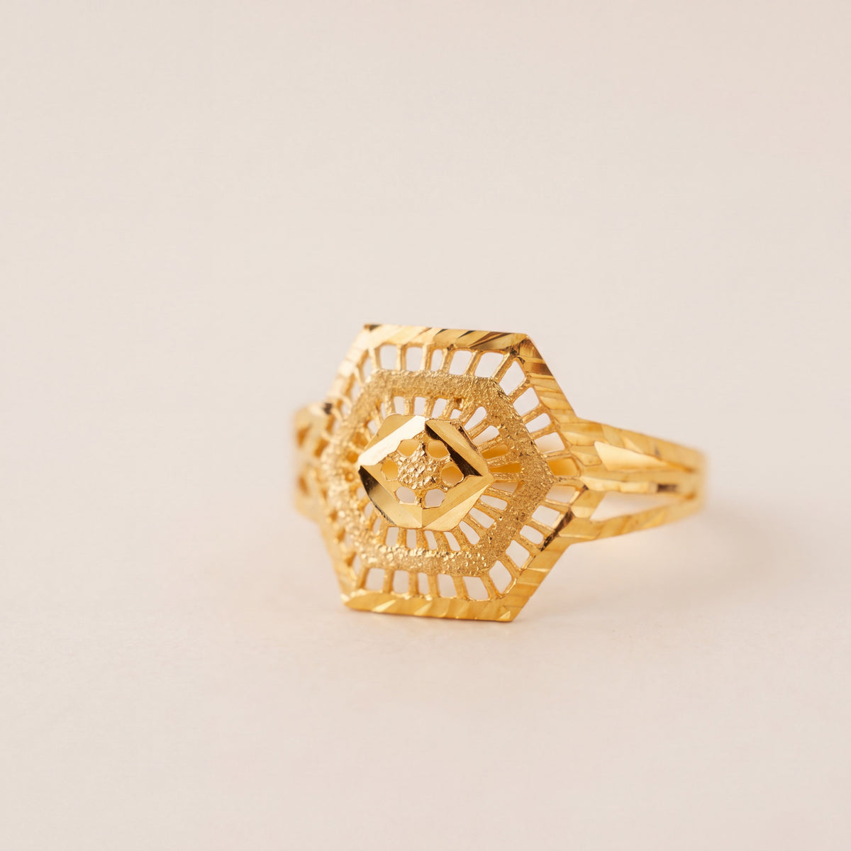 Kid's Rings (D12), 925 silver 24K gold plated