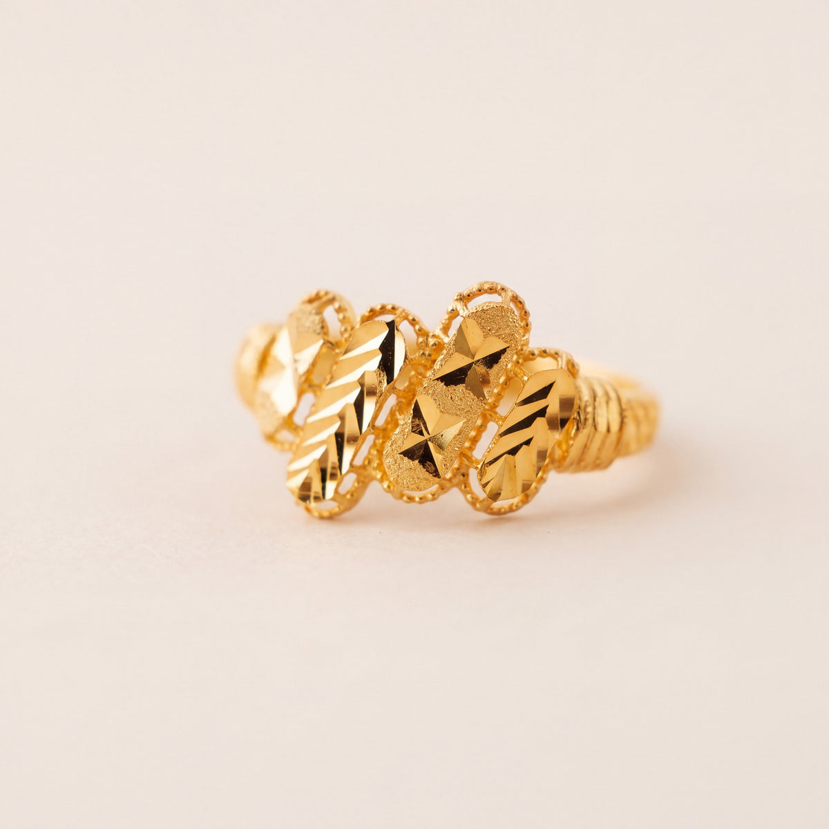 Kid's Rings (D14), 925 silver 24K gold plated