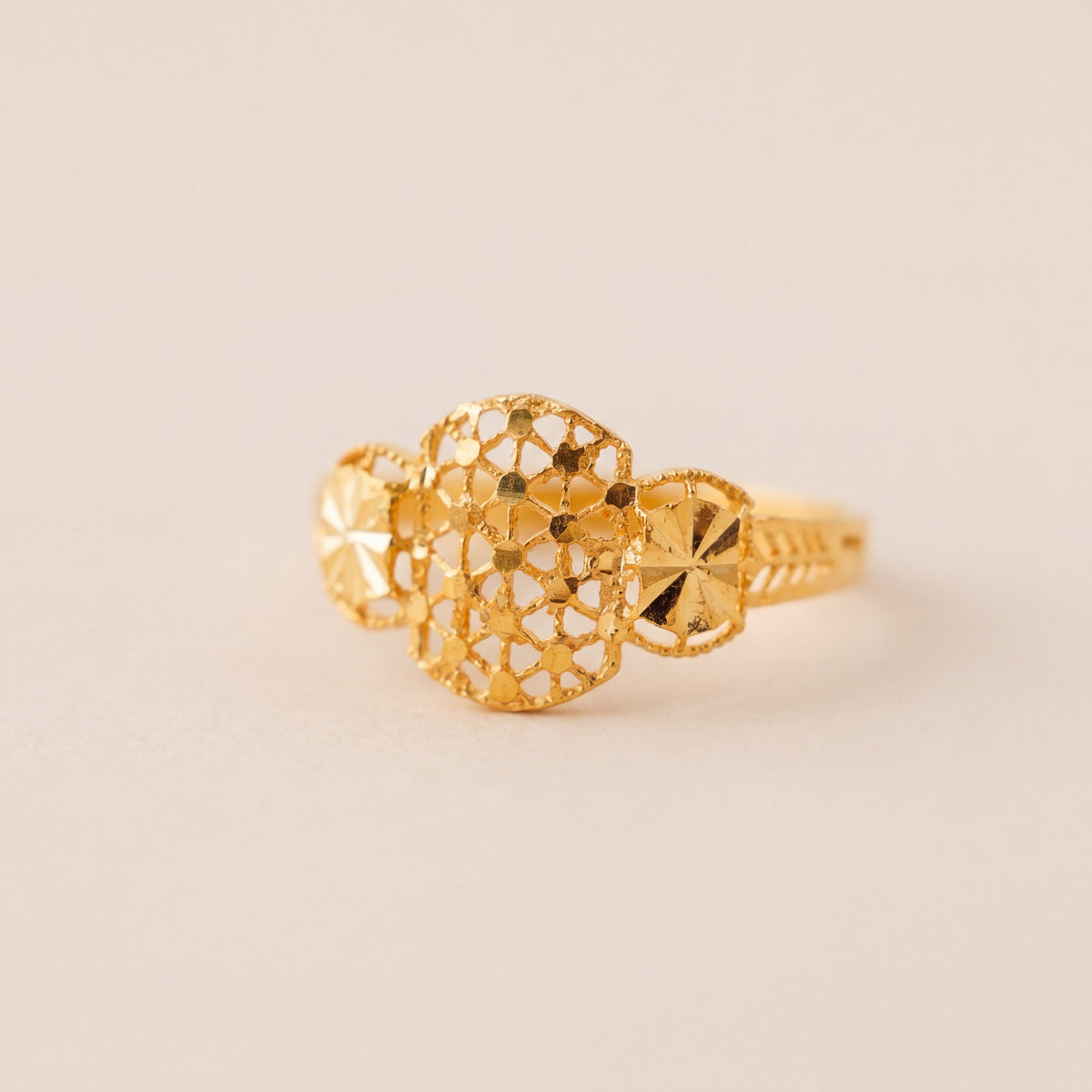 Kid's Rings (D15), 925 silver 24K gold plated