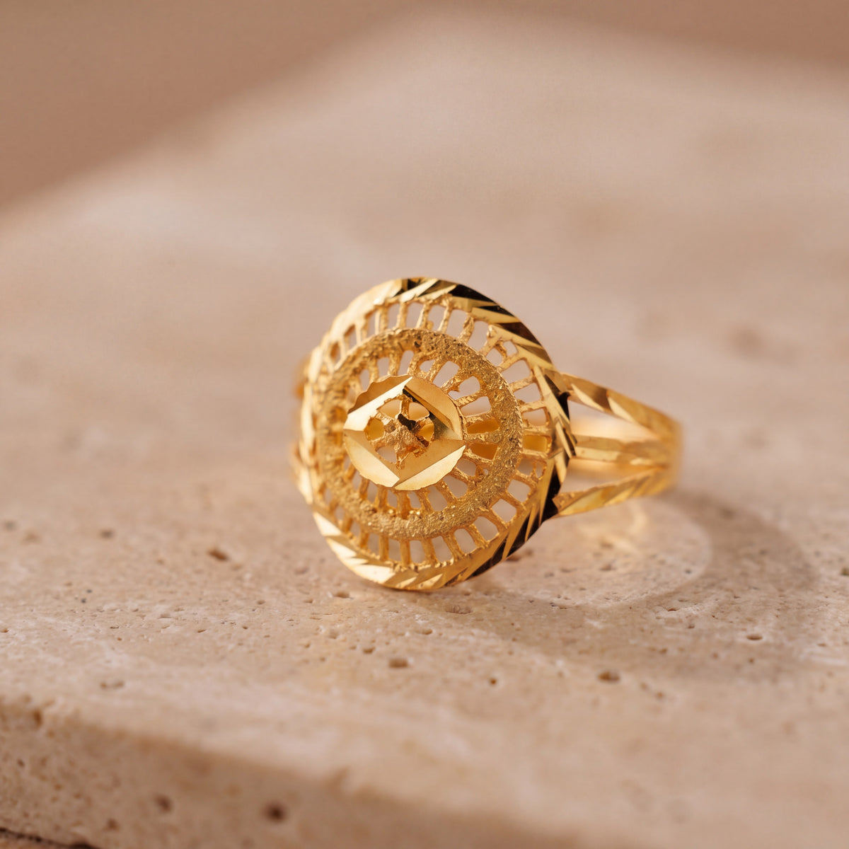 Kid's Rings (D18) on travertine