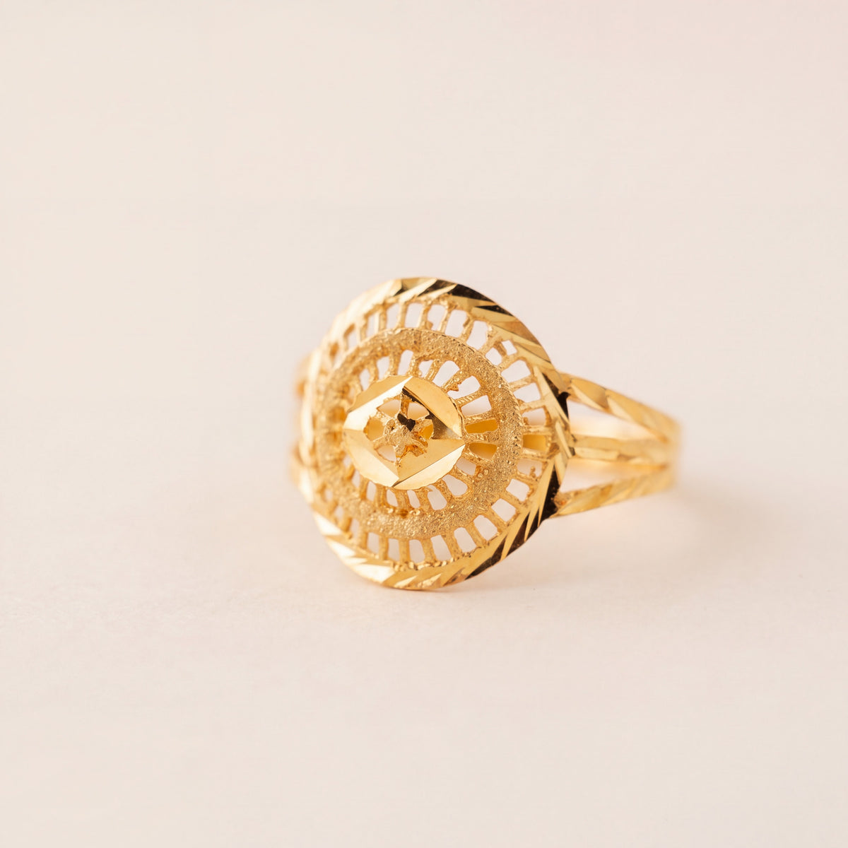 Kid's Rings (D18), 925 silver 24K gold plated