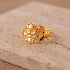 Kid's Rings (D22) on travertine