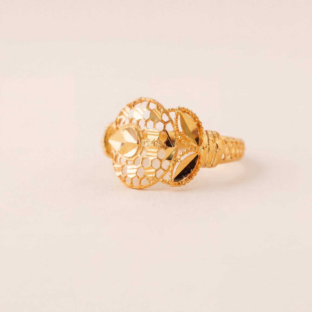 Kid's Rings (D22), 925 silver 24K gold plated