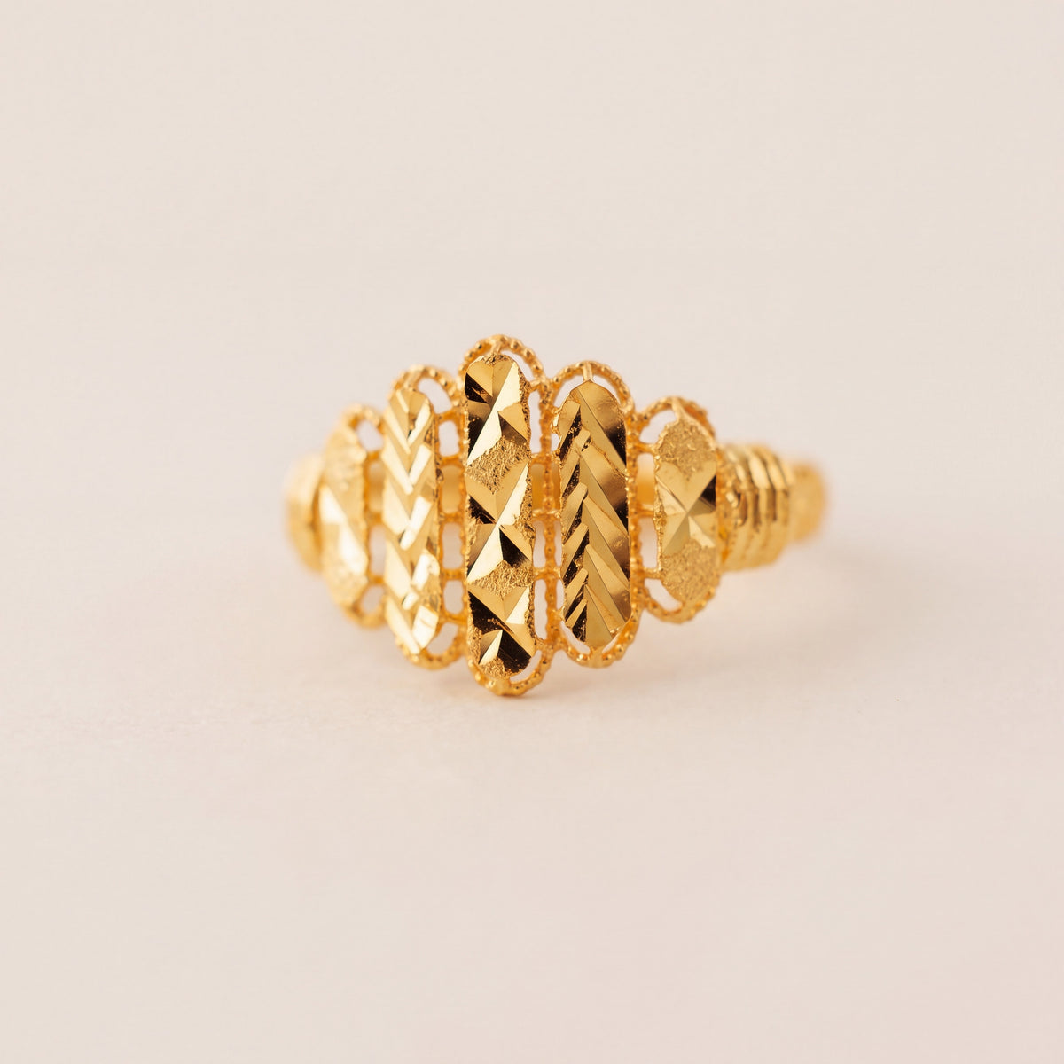 Kid's Rings (D23), 925 silver 24K gold plated