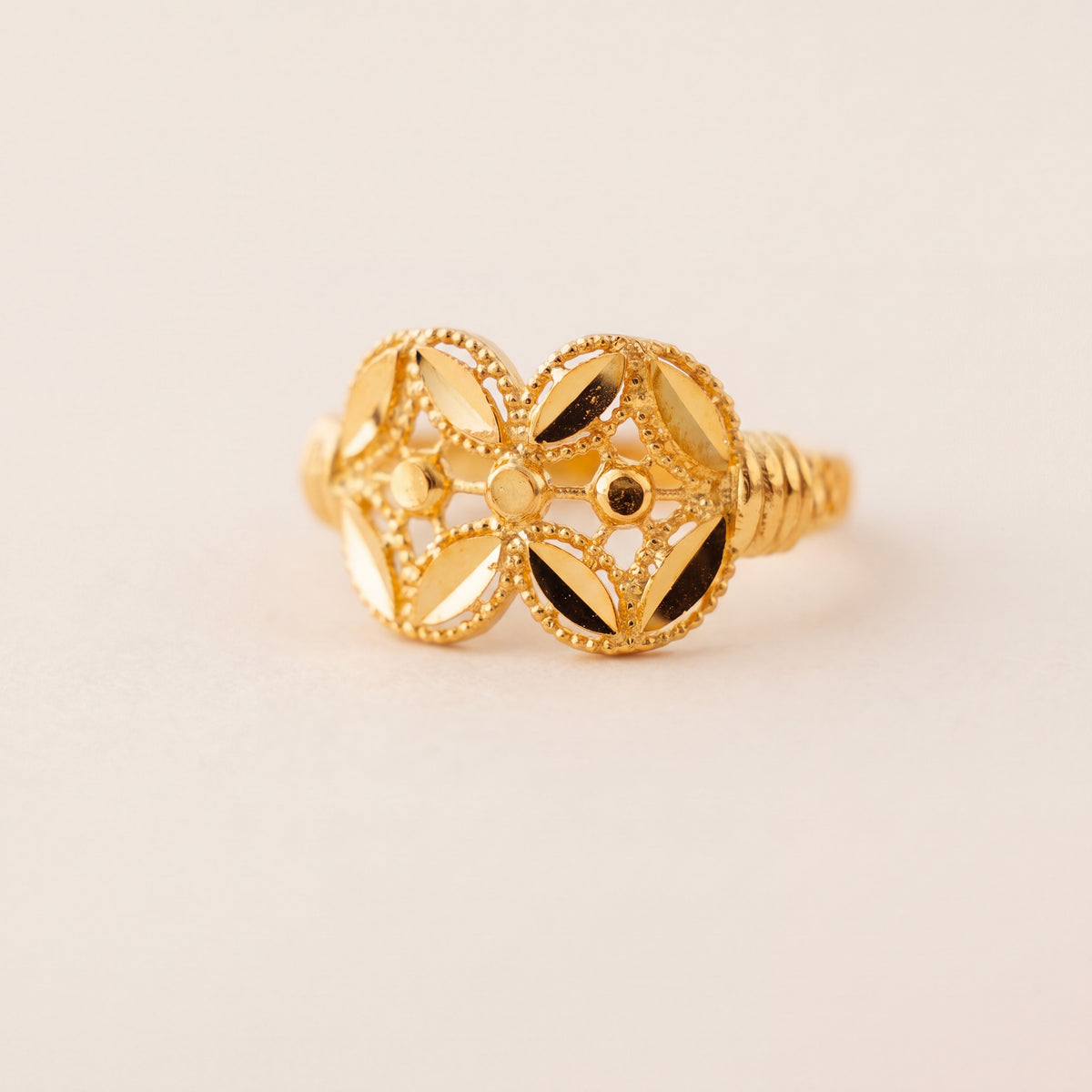 Kid's Rings (D28), 925 silver 24K gold plated