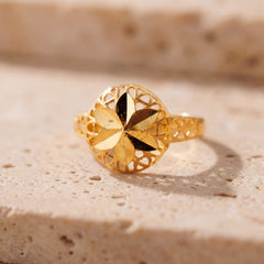 Kid's Rings (D31) on travertine