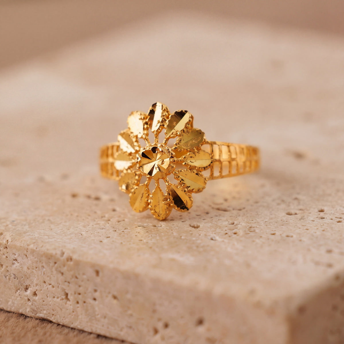 Kid's Rings (D33) on travertine