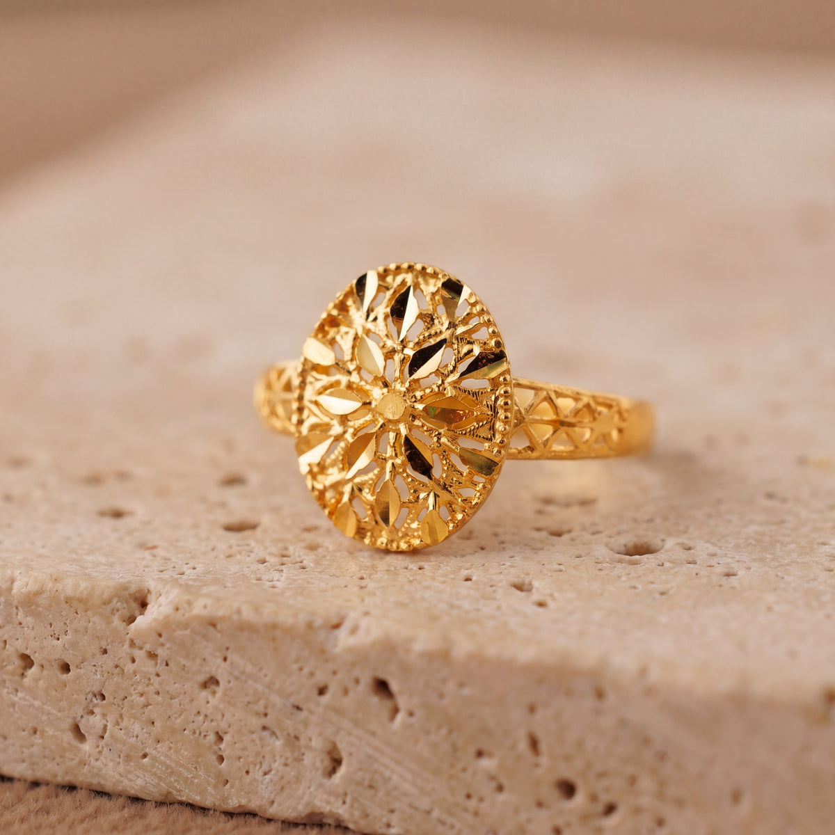 Kid's Rings (D34) on travertine